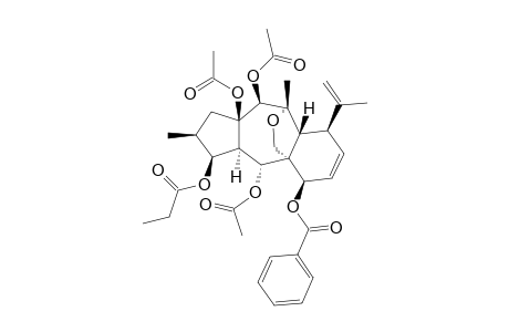 14-DESOXO-3-O-PROPIONYL-5,15-DI-O-ACETYL-7-O-BENZOYL-MYRSINOL-14-BETA-ACETATE