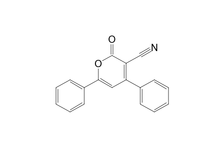 2-keto-4,6-diphenyl-pyran-3-carbonitrile