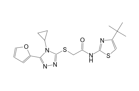 acetamide, 2-[[4-cyclopropyl-5-(2-furanyl)-4H-1,2,4-triazol-3-yl]thio]-N-[4-(1,1-dimethylethyl)-2-thiazolyl]-