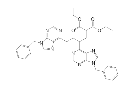 Ethyl 4,6-bis(9'-benzyl-6'-purinyl)-2-ethoxycarbonylhexanoate