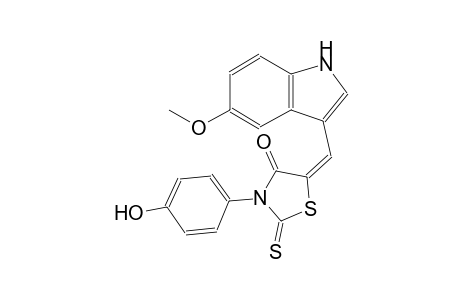 4-thiazolidinone, 3-(4-hydroxyphenyl)-5-[(5-methoxy-1H-indol-3-yl)methylene]-2-thioxo-, (5E)-