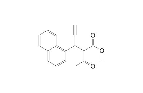 2-Acetyl-3-(1-naphthyl)pent-4-ynoic acid methyl ester