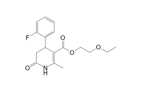 4-(2-Fluoro-phenyl)-2-methyl-6-oxo-1,4,5,6-tetrahydro-pyridine-3-carboxylic acid 2-ethoxy-ethyl ester