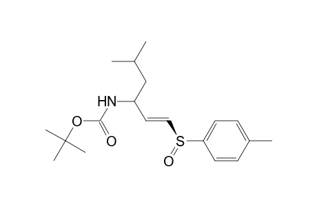 (E,3S,RS)-tert-Butyl-1-(p-tolylsulfinyl)-5-methylhex-1-en-3-ylcarbamate