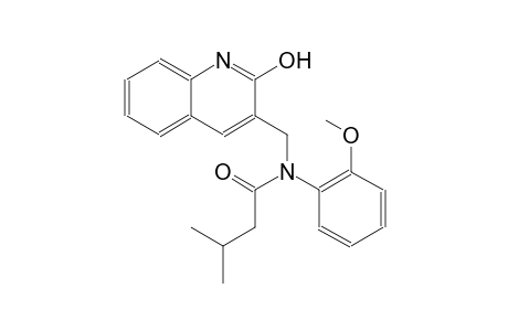 N-[(2-hydroxy-3-quinolinyl)methyl]-N-(2-methoxyphenyl)-3-methylbutanamide