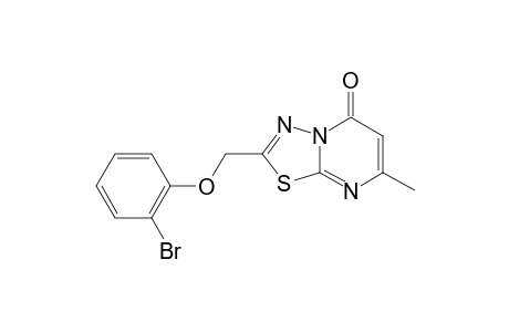 7-methyl-2-(2-bromophenoxymethyl)-[1,3,4]thiadiazolo[3,2-a]pyrimidin-5-one