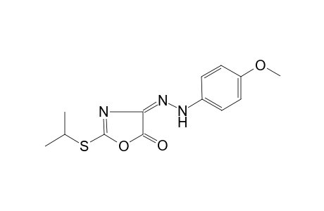 (4E)-2-(Isopropylsulfanyl)-1,3-oxazole-4,5-dione 4-[(4-methoxyphenyl)hydrazone]