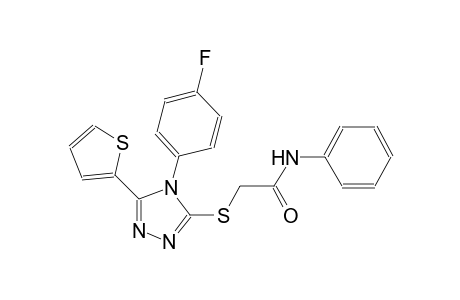 2-{[4-(4-fluorophenyl)-5-(2-thienyl)-4H-1,2,4-triazol-3-yl]sulfanyl}-N-phenylacetamide