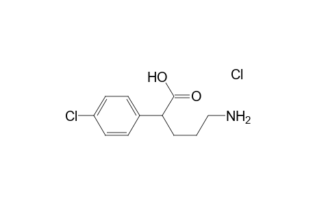 5-Amino-2-(4-chlorophenyl)pentanoic acid hydrochloride salt