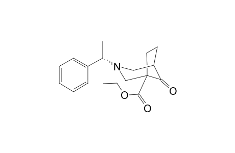 Ethyl (1R*,5R*)-3-((S)-1-methylbenzyl)-9-oxo-3-azabicyclo[3.2.1]octane-1-carboxylate