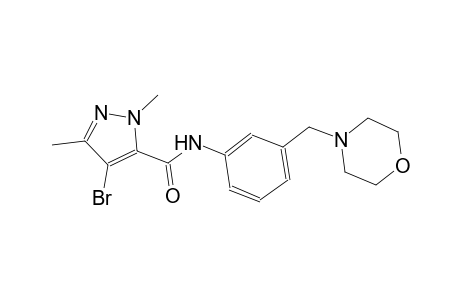 4-bromo-1,3-dimethyl-N-[3-(4-morpholinylmethyl)phenyl]-1H-pyrazole-5-carboxamide
