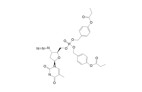 (3'-AZIDO-3'-DEOXYTHYMIDIN-5'-YL)-BIS-(4-PROPIONYLOXYBENZYL)-PHOSPHATE