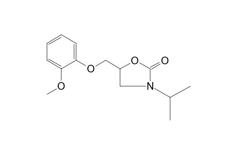 3-ISOPROPYL-5-[(o-METHOXYPHENOXY)METHYL]-2-OXAZOLIDINONE