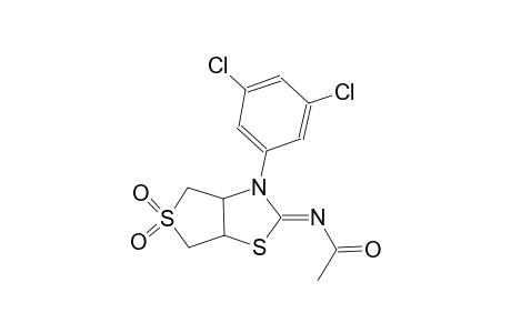 N-((2Z)-3-(3,5-dichlorophenyl)-5,5-dioxidotetrahydrothieno[3,4-d][1,3]thiazol-2(3H)-ylidene)acetamide