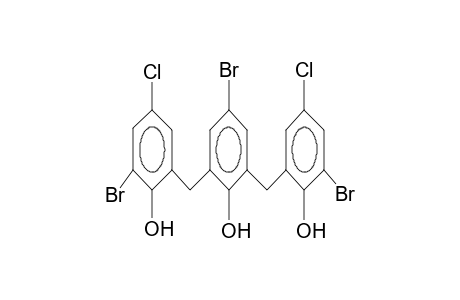 4-bromo-2,6-bis(2-hydroxy-3-bromo-5-chlorophenylmethyl)phenol