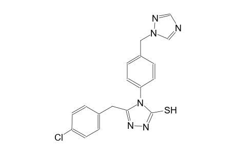 4H-1,2,4-triazole-3-thiol, 5-[(4-chlorophenyl)methyl]-4-[4-(1H-1,2,4-triazol-1-ylmethyl)phenyl]-