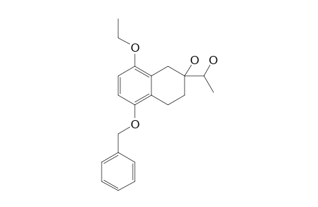 (+/-)-5-BENZYLOXY-8-ETHOXY-2-(1'-HYDROXYETHYL)-1,2,3,4-TETRAHYDRO-NAPHTHALEN-2-OL
