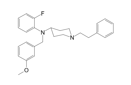 N-(2-Fluorophenyl)-N-(3-methoxybenzyl)-1-(2-phenylethyl)piperidin-4-amine