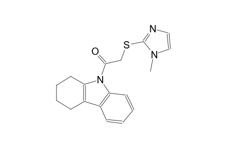 1-methyl-1H-imidazol-2-yl 2-oxo-2-(1,2,3,4-tetrahydro-9H-carbazol-9-yl)ethyl sulfide