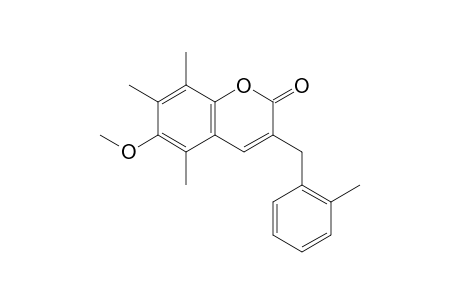 6-Methoxy-5,7,8-trimethyl-3-(2-methylbenzyl)-2H-chromen-2-one