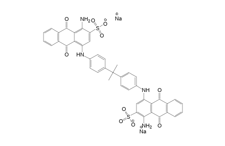 1-Phenyleneimino)]bis[1-amino-9,10-dihydro-9,10-dioxo-,2-Anthracenesulfonic acid, 4,4'-[(1-methylethylidene)bis(4, disodium salt