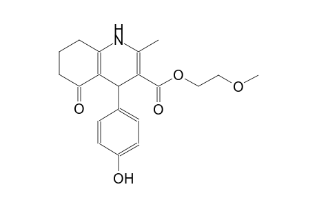 2-methoxyethyl 4-(4-hydroxyphenyl)-2-methyl-5-oxo-1,4,5,6,7,8-hexahydro-3-quinolinecarboxylate