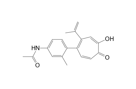 5-(4-Acetamido-2-methylphenyl)-4-isopropenyltropolone