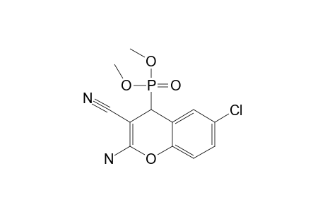 DIMETHYL-2-AMINO-3-CYANO-6-CHLORO-4H-CHROMEN-4-YLPHOSPHONATE