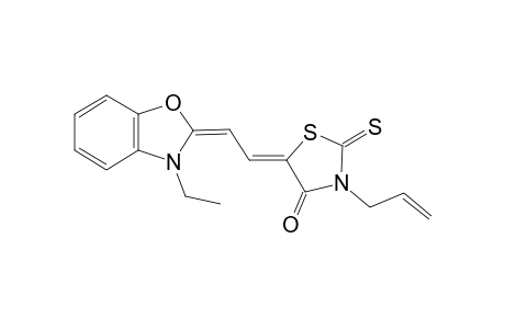(5Z)-3-Allyl-5-[(2E)-2-(3-ethyl-1,3-benzoxazol-2(3H)-ylidene)ethylidene]-2-thioxo-1,3-thiazolidin-4-one