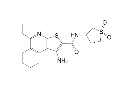 thieno[2,3-c]isoquinoline-2-carboxamide, 1-amino-5-ethyl-6,7,8,9-tetrahydro-N-(tetrahydro-1,1-dioxido-3-thienyl)-