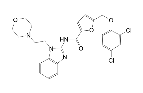 5-[(2,4-dichlorophenoxy)methyl]-N-{1-[2-(4-morpholinyl)ethyl]-1H-benzimidazol-2-yl}-2-furamide