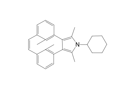 anti-N-Cyclohexyl-8,16,2',5'-tetramethyl[2.2]metacyclo[9,10-c]pyrrole-1-ene