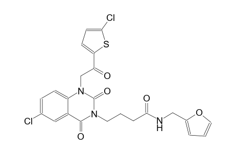 4-(6-chloro-1-[2-(5-chloro-2-thienyl)-2-oxoethyl]-2,4-dioxo-1,4-dihydro-3(2H)-quinazolinyl)-N-(2-furylmethyl)butanamide