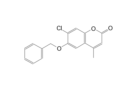 2H-1-benzopyran-2-one, 7-chloro-4-methyl-6-(phenylmethoxy)-