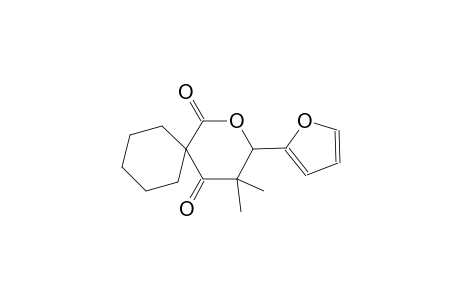 2H-Pyran-2,4(3H)-dione, dihydro-6-(2-furyl)-5,5-dimethyl-3-spirocyclohexane-