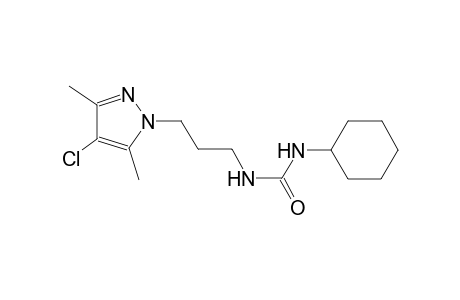 N-[3-(4-chloro-3,5-dimethyl-1H-pyrazol-1-yl)propyl]-N'-cyclohexylurea