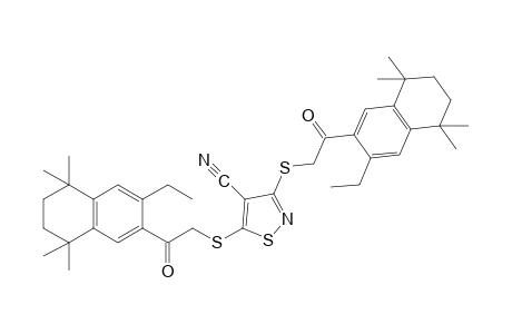 3,5-bis{{[(3-ethyl-5,6,7,8-tetrahydro-5,5,8,8-tetramethyl-2-naphthyl)-carbonyl]methyl}thio}-4-isothiazolecarbonitrile