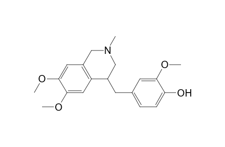 Phenol, 2-methoxy-4-[(1,2,3,4-tetrahydro-6,7-dimethoxy-2-methyl-4-isoquinolin yl)methyl]-