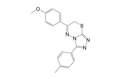 6-(4-methoxyphenyl)-3-(4-methylphenyl)-7H-[1,2,4]triazolo[3,4-b][1,3,4]thiadiazine