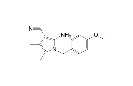 1H-Pyrrole-3-carbonitrile, 2-amino-1-[(4-methoxyphenyl)methyl]-4,5-dimethyl-