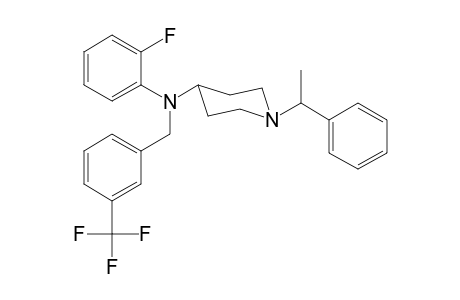 N-2-Fluorophenyl-N-[3-(trifluoromethyl)benzyl]-1-(1-phenylethyl)piperidin-4-amine