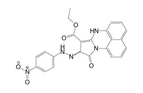 8-Ethoxycarbonyl-7H-9-(4-nitrophenylhydrazono)-pyrrolo[1,2-a]perimidin-10-one