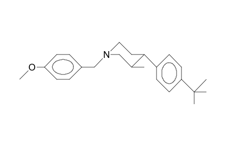 trans-4-(4-tert-Butyl-phenyl)-3-methyl-1-(4-methoxy-benzyl)-piperidine