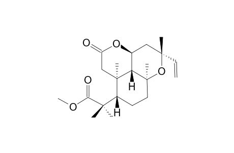 AGALLOCHIN-N;METHYL-ENT-13-EPI-8,13-EPOXY-2,3-SECOLABD-14-EN-2,11-OLID-3-OATE