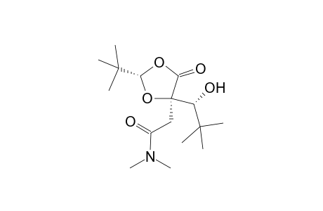 2-tert-Butyldioxolan-4-one-5-(1'-hydroxyisopentyl)-5-N,N-dimethylacetamide