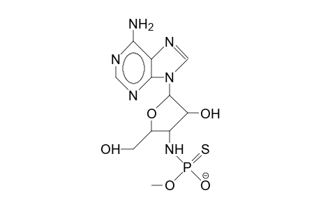 N-(3'-Deoxy-3'-adenosyl)thionophosphate monomethyl ester amide