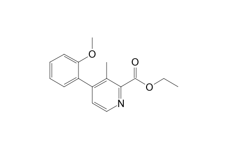 4-(2-methoxyphenyl)-3-methyl-2-pyridinecarboxylic acid ethyl ester