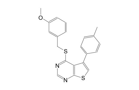 methyl 3-({[5-(4-methylphenyl)thieno[2,3-d]pyrimidin-4-yl]sulfanyl}methyl)phenyl ether