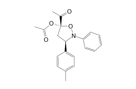 (3R*,5S*)-5-ACETOXY-5-ACETYL-2-PHENYL-3-(PARA-TOLYL)-ISOXAZOLIDINE