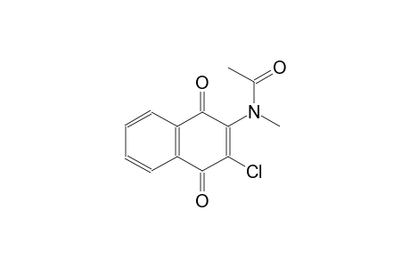 N-(3-chloro-1,4-dioxo-1,4-dihydro-2-naphthalenyl)-N-methylacetamide